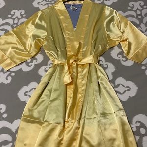 Yellow Satin Robe